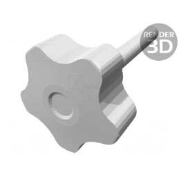 Buton Reglabil Negru Ø40mm M8 50mm | Electronic-mag.ro | Componente Electronice