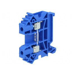 Terminal de Îmbinare Șine 0,5-6mm² 1 Pista 2 Borne Albastru TS35 | Electronic-mag.ro | Componente Electronice