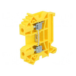 Conector Șină Galben 0,5-6mm2 TS35 | Electronic-mag.ro | Componente Electronice