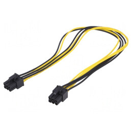 Cablu Alimentare PCIe 6pin 0.4m | Electronic-mag.ro | Componente Electronice