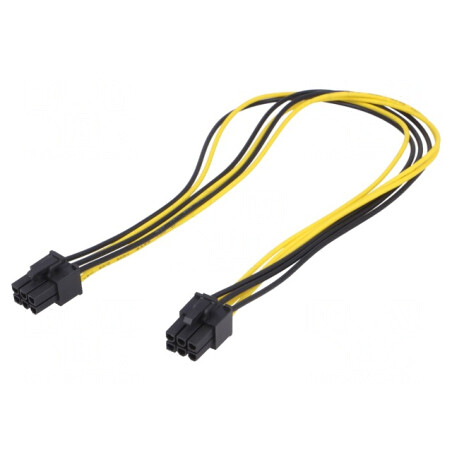 Cablu Alimentare PCIe 6pin 0.4m | Electronic-mag.ro | Componente Electronice