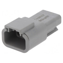 Conector ATM 3-PIN Gri IP67 | Electronic-mag.ro | Componente Electronice
