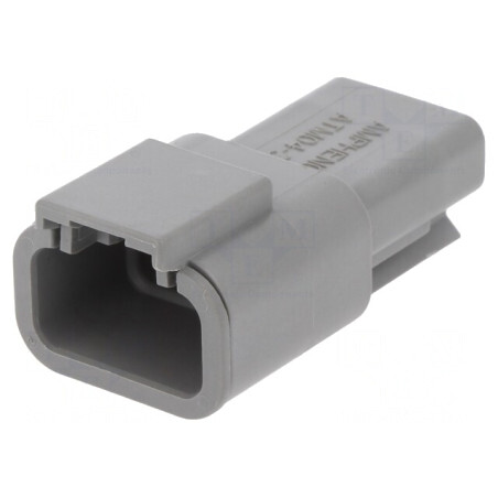 Conector ATM 3-PIN Gri IP67 | Electronic-mag.ro | Componente Electronice