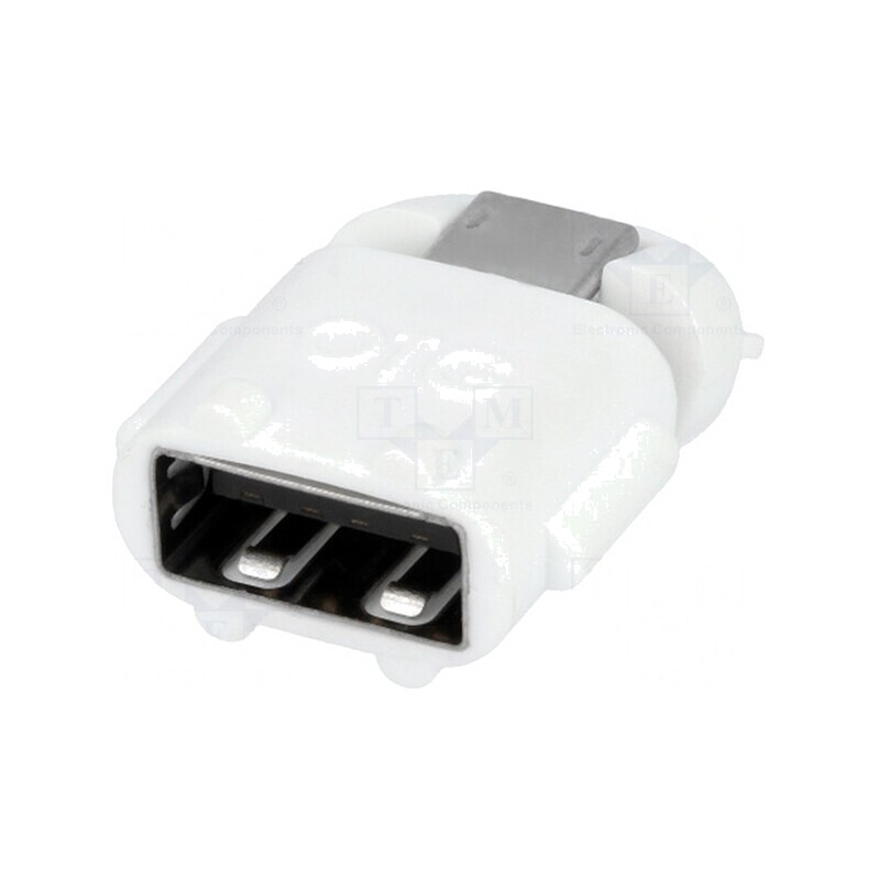 Adaptor OTG USB 2.0 Alb Micro-USB la USB-A | Electronic-mag.ro | Componente Electronice