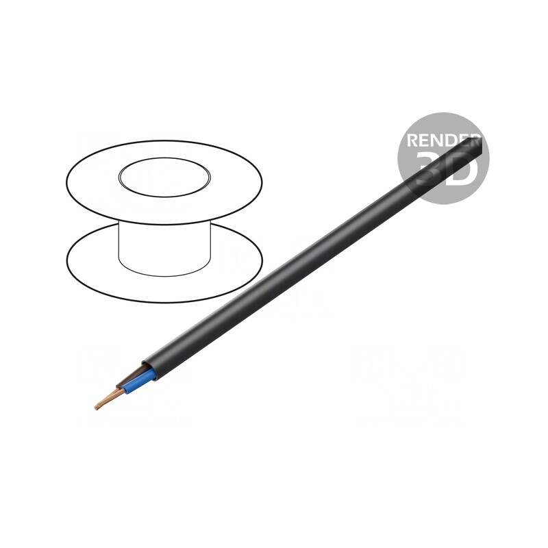 Cablu Electric Rotund Negru 2x1mm2 300/500V | Electronic-mag.ro | Componente Electronice Cablu Electric Rotund Negru 2x1mm2 300/500V | Electronic-mag.ro | Componente Electronice