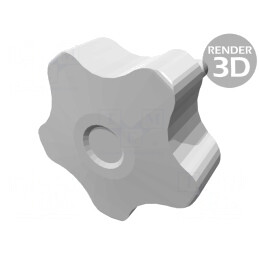 Buton de reglare 40mm M6 27mm | Electronic-mag.ro | Componente Electronice