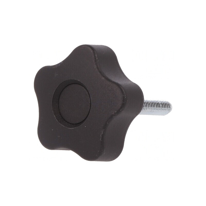 Buton de Reglare Negru 40mm M6 | Electronic-mag.ro | Componente Electronice