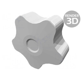 Buton Reglare M8 40mm Gri | Electronic-mag.ro | Componente Electronice