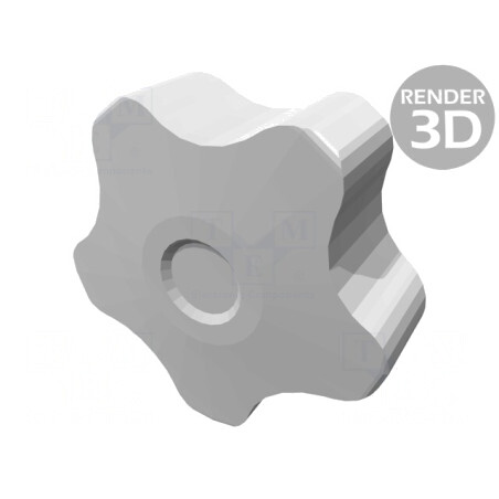 Buton Reglare M8 40mm Gri | Electronic-mag.ro | Componente Electronice