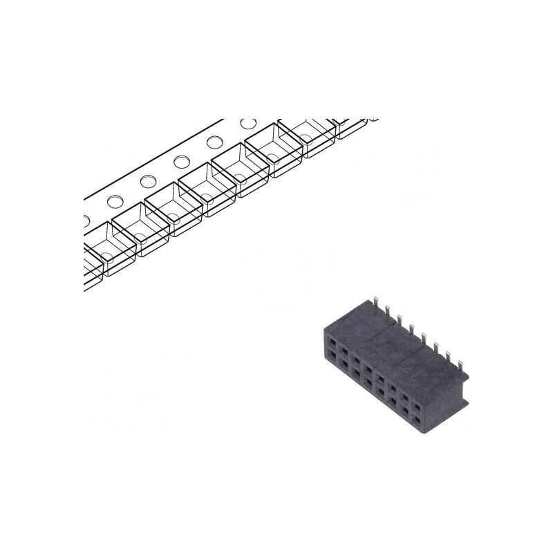 Soclu pini Minitek127 16 verticale 1,27mm mamă | Electronic-mag.ro | Componente Electronice Soclu pini Minitek127 16 verticale 1,27mm mamă | Electronic-mag.ro | Componente Electronice