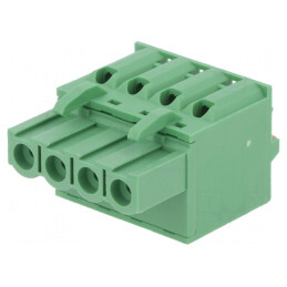 Regletă de Conexiuni Deconectabilă 5mm 4 Piste Drept Mufă | Electronic-mag.ro | Componente Electronice
