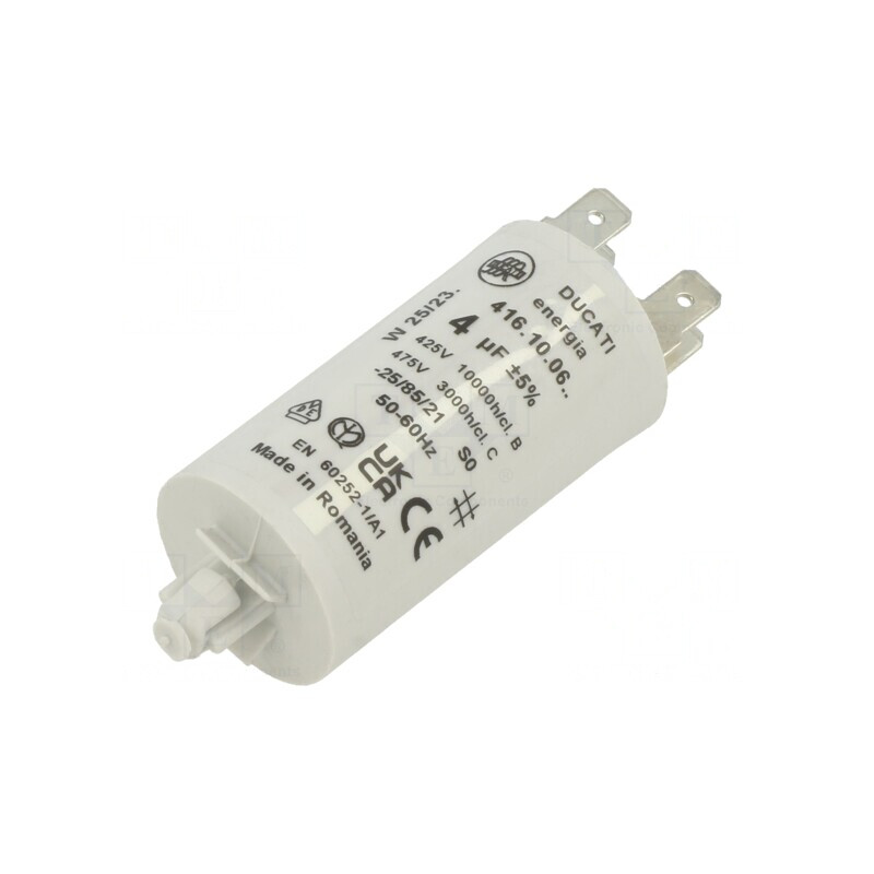 Condensator motor 4uF 400VAC | Electronic-mag.ro | Componente Electronice