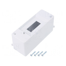 Carcasă Aparatură Modulară IP20 Albă 400V 2 Module | Electronic-mag.ro | Componente Electronice