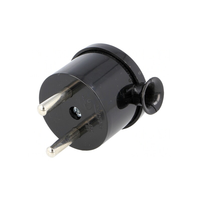 Conector Alimentare AC 2P 230V 16A Negru | Electronic-mag.ro | Componente Electronice
