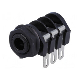 Soclu Jack 6.3mm Mamă Stereo cu Întrerupător Triplu | Electronic-mag.ro | Componente Electronice