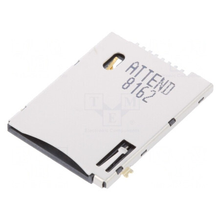 Conector pentru Carduri SIM Push-Push SMD Aurit 6 PIN 500mA | Electronic-mag.ro | Componente Electronice
