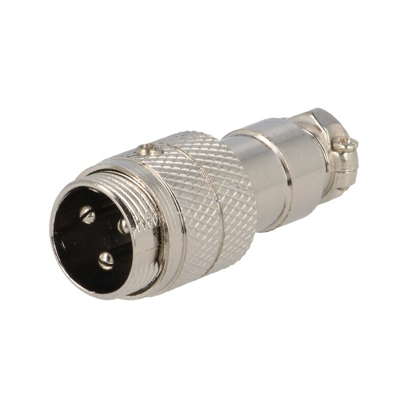 Mufă Microfon Tată 3 Pin Cablu Drept | Electronic-mag.ro | Componente Electronice