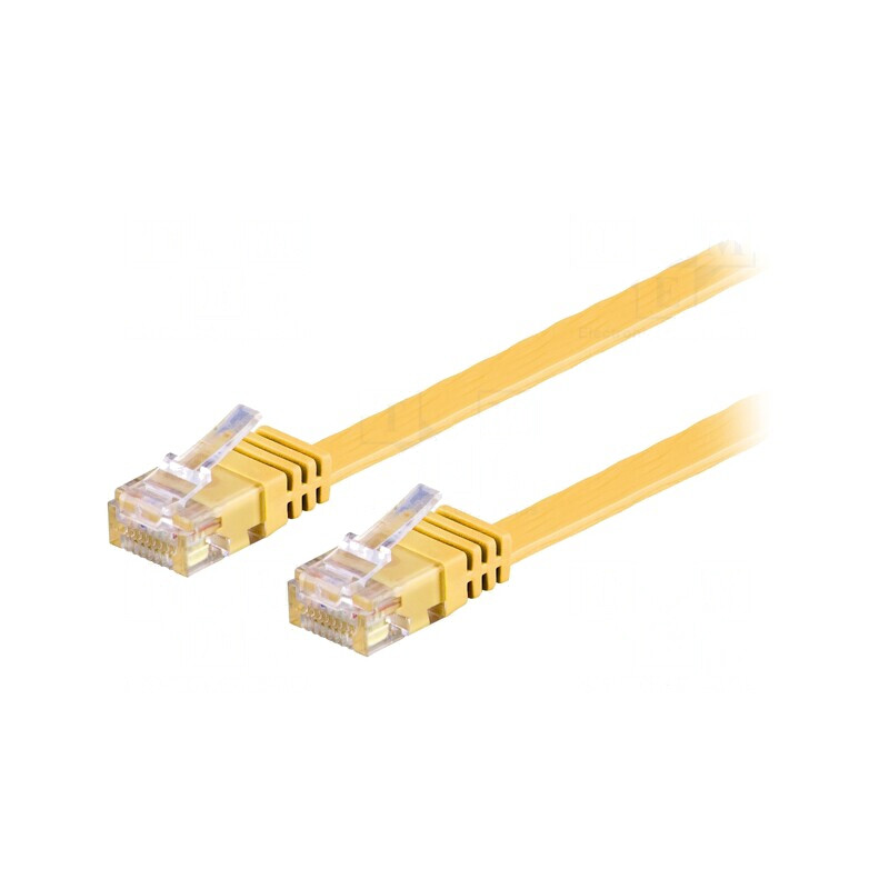 Patch Cord UTP Cat6 Galben 1.5m | Electronic-mag.ro | Componente Electronice