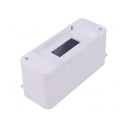 Carcasă Albă pentru Aparatură Modulară IP30 2 Moduli ABS | Electronic-mag.ro | Componente Electronice