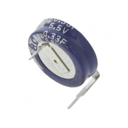 Supercondensator THT 330mF 5,5V 11,5x5,2mm 50Ω | Electronic-mag.ro | Componente Electronice
