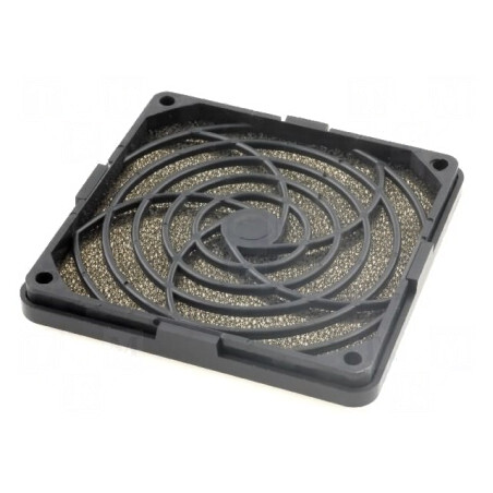 Protecție Plastic 92x92mm cu Filtru 30ppi și Șurub | Electronic-mag.ro | Componente Electronice