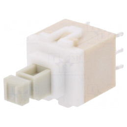 Comutator DPDT Alb 0,1A/32VDC | Electronic-mag.ro | Componente Electronice
