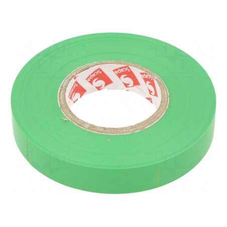 Bandă electroizolantă verde 12mm x 25m | Electronic-mag.ro | Componente Electronice