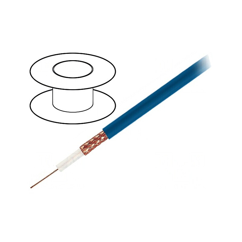 Cablu coaxial RG59 flexibil albastru 2kVAC | Electronic-mag.ro | Componente Electronice Cablu coaxial RG59 flexibil albastru 2kVAC | Electronic-mag.ro | Componente Electronice