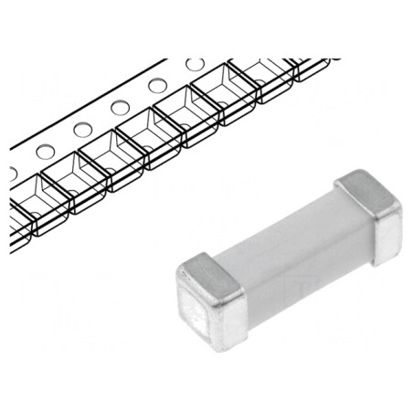 Siguranță întârziere 1,25A 600VAC SMD ceramică | Electronic-mag.ro | Componente Electronice