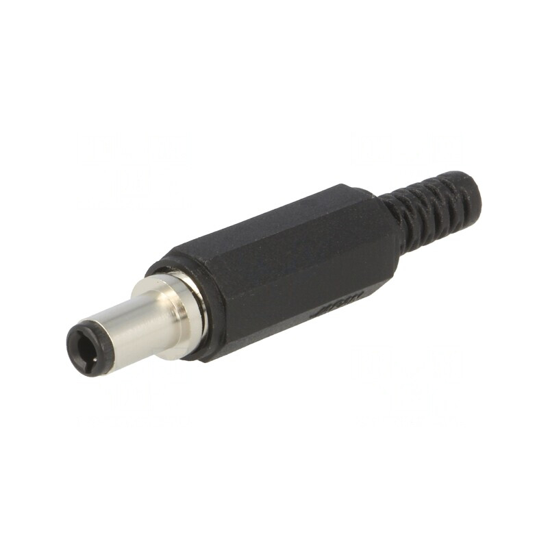 Mufă alimentare DC 5,5/2,5mm cu manşon pe cablu 9,5mm | Electronic-mag.ro | Componente Electronice