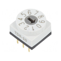 Întrerupător codificare DEC/BCD 10 poziții THT 80mΩ | Electronic-mag.ro | Componente Electronice