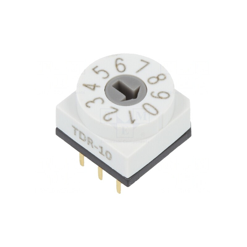 Întrerupător codificare DEC/BCD 10 poziții THT 80mΩ | Electronic-mag.ro | Componente Electronice