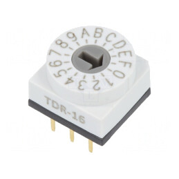 Întrerupător Codificare HEX/BCD 16 Poz THT 80mΩ | Electronic-mag.ro | Componente Electronice