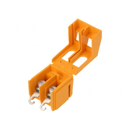 Conector Transformator Piste 2 Portocaliu 0.75-2.5mm2 | Electronic-mag.ro | Componente Electronice