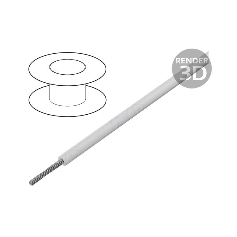 Cablu Cu 22AWG TFE Alb 30m 600V | Electronic-mag.ro | Componente Electronice Cablu Cu 22AWG TFE Alb 30m 600V | Electronic-mag.ro | Componente Electronice