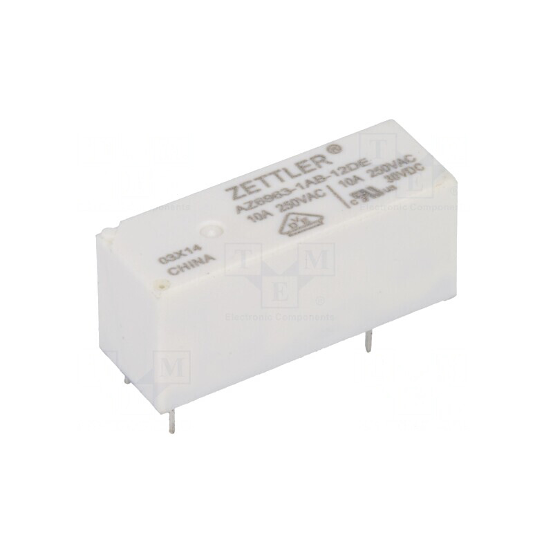 Releu Electromagnetic SPST-NO 12VDC 10A 250VAC | Electronic-mag.ro | Componente Electronice