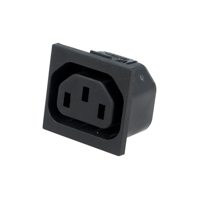 Conector Alimentare AC IEC 60320 10A 250V Mamă | Electronic-mag.ro | Componente Electronice