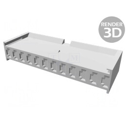 Mufă Cablaj Mamă 12 Pini 3,96mm | Electronic-mag.ro | Componente Electronice