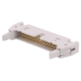 Soclu IDC tată 30 pini cu ejector 2,54mm THT Quickie | Electronic-mag.ro | Componente Electronice