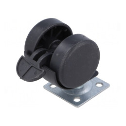Roți mobilă 40mm cu blocare 40kg | Electronic-mag.ro | Componente Electronice