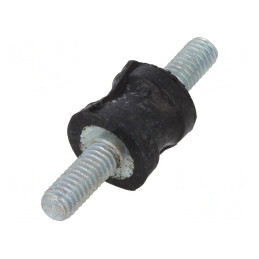 Atenuator de Vibrații M4 din Guma Ø10mm Lungime 10mm | Electronic-mag.ro | Componente Electronice