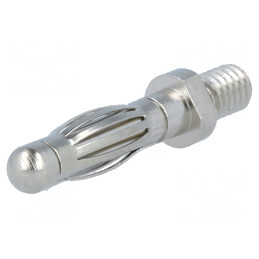 Mufă Banană 4mm Nichelată pentru Înșurubare | Electronic-mag.ro | Componente Electronice