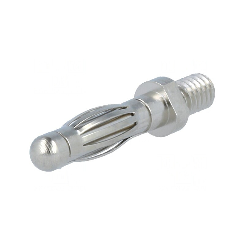 Mufă Banană 4mm Nichelată pentru Înșurubare | Electronic-mag.ro | Componente Electronice
