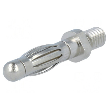 Mufă Banană 4mm Nichelată pentru Înșurubare | Electronic-mag.ro | Componente Electronice