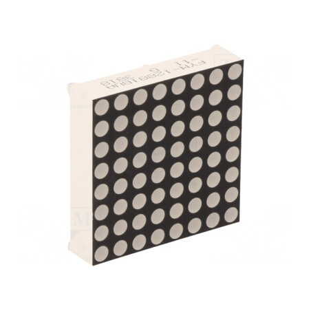Afişaj LED Matrice 8x8 Ambră 32x32x8mm | Electronic-mag.ro | Componente Electronice