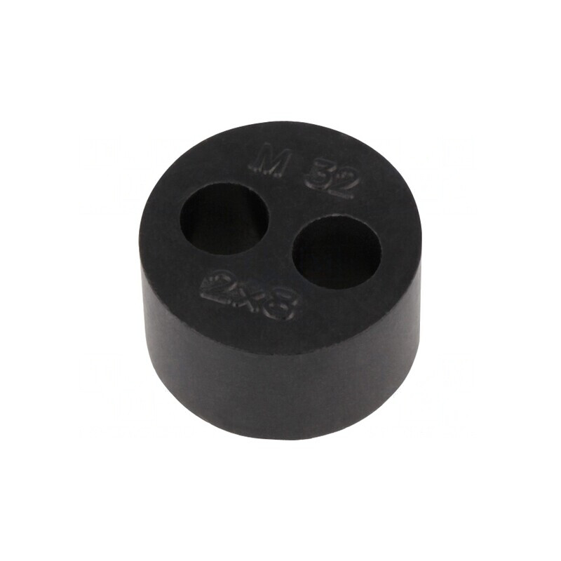 Insert Presetupă 8mm M32 IP68 Cauciuc NBR 2 Orificii | Electronic-mag.ro | Componente Electronice