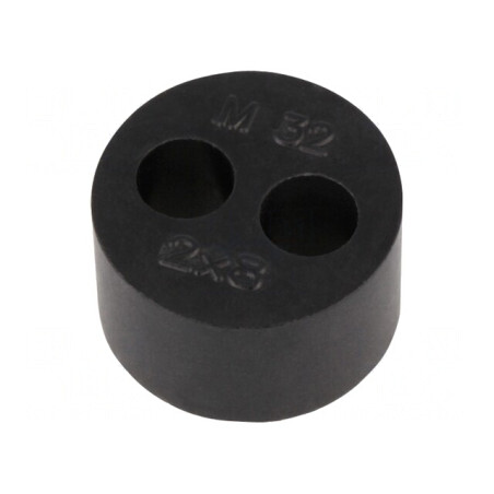 Insert Presetupă 8mm M32 IP68 Cauciuc NBR 2 Orificii | Electronic-mag.ro | Componente Electronice