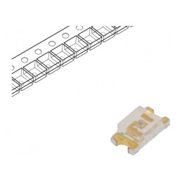 LED; SMD; 1206; verde; 120÷220mcd; 3,2x1,6mm; 140°; 3,5÷4,2V; 20mA