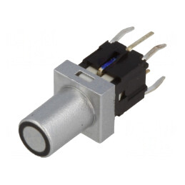 Comutator Tastatură SPST-NO LED Argintiu 12V | Electronic-mag.ro | Componente Electronice