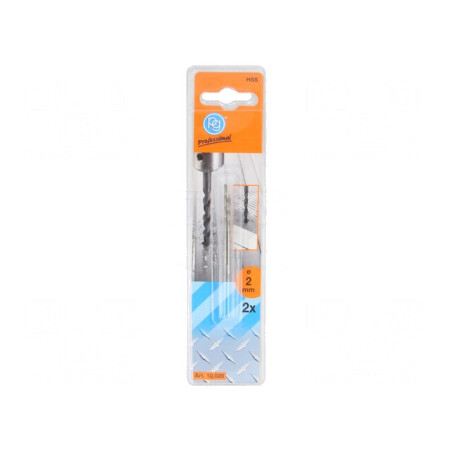 Burghiu Metal 2mm HSS 2buc Blister | Electronic-mag.ro | Componente Electronice